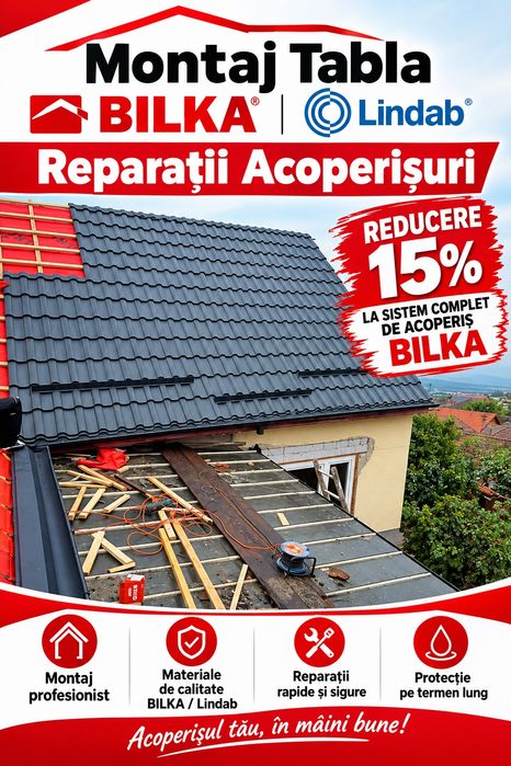 Hidroizolații acoperișuri/Reparații Acoperișuri Sibiu