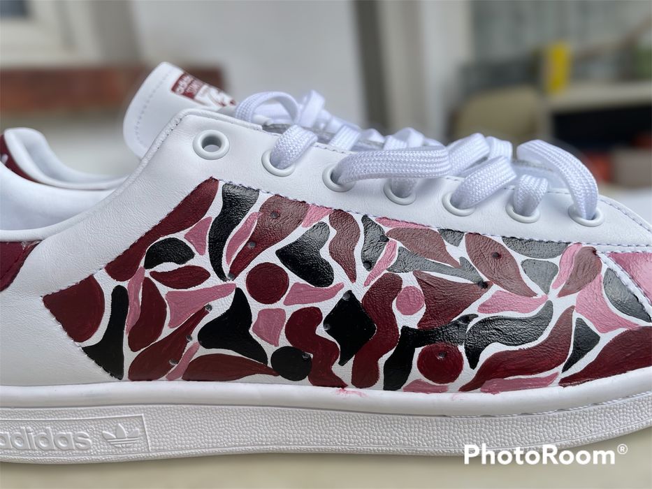 Adidas обувки Stan Smith ръчно рисувани