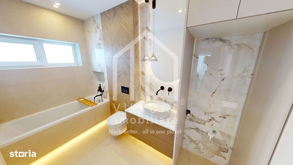 Apartament partial mobilat si utilat - decomandat - 3 camere si balcon