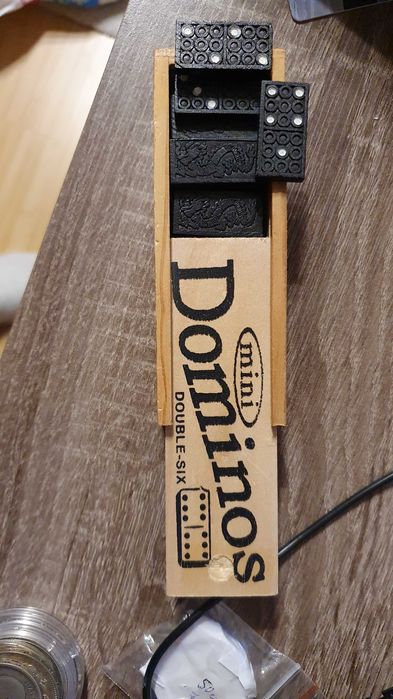 Дървена Мини дженга 45 блокчета, мини домино 28 блокчета