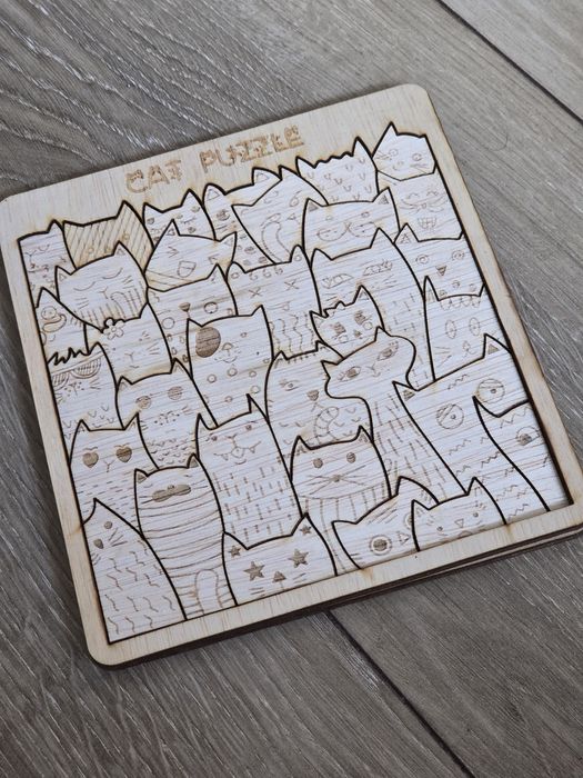 Дървен пъзел за деца