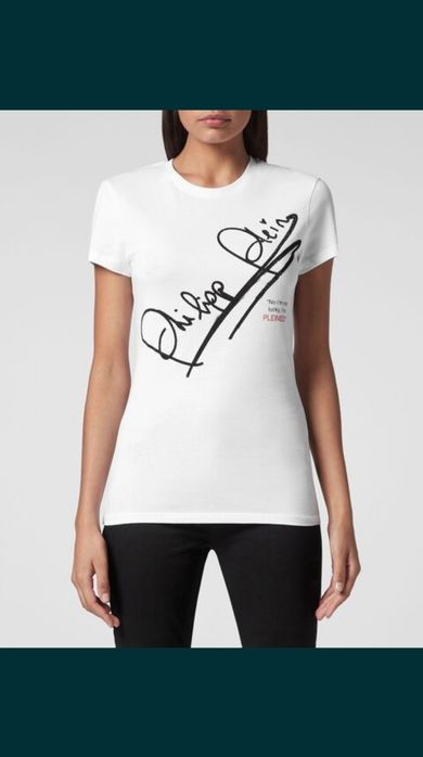 Tricou Philipp Plein alb L