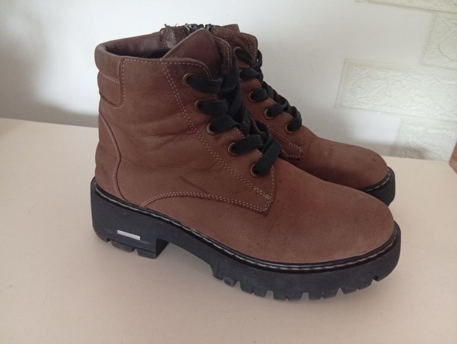 Ботинки 36р. Турция. Натуральный мех,кожа