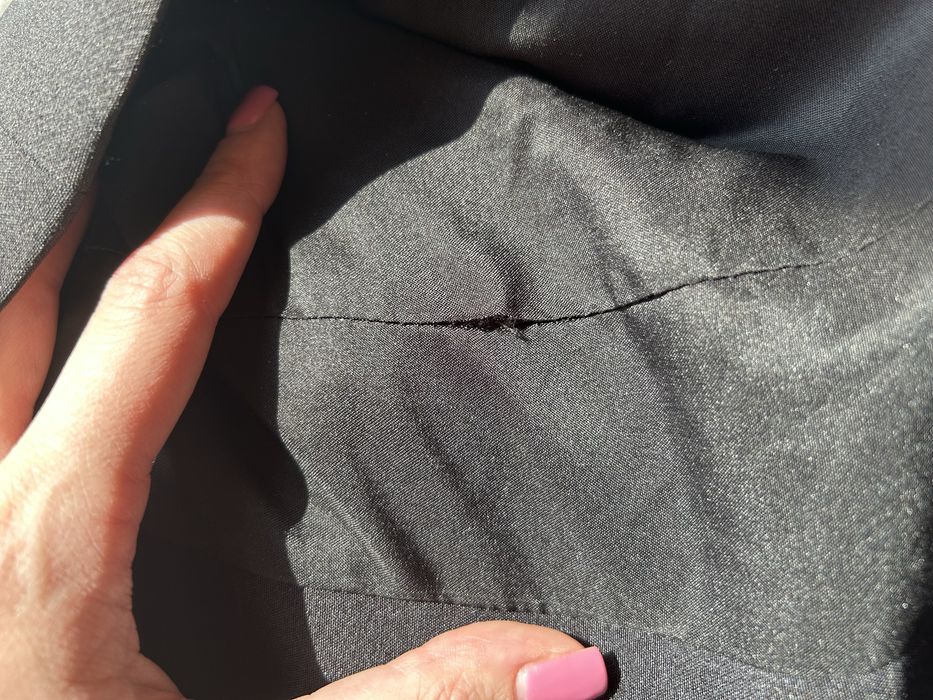 Елегантен черен гащеризон с панделки – нов