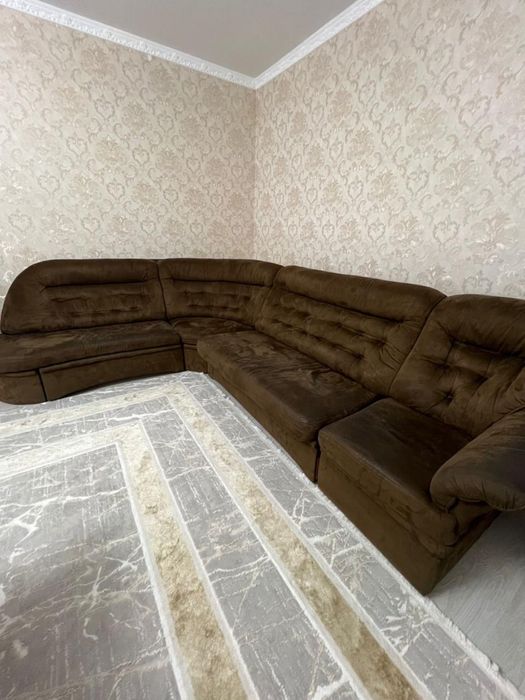 Мягкий угловой диван + кресло