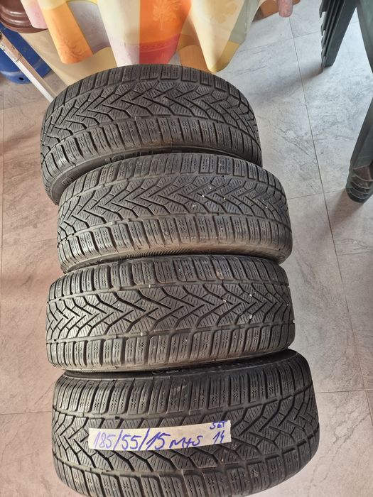 Vând cauciucuri 185/55/15 M+S set complet imp Germania