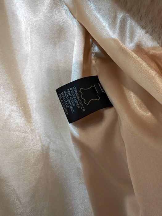 Palton dama/cașmir/blana de vulpe polara