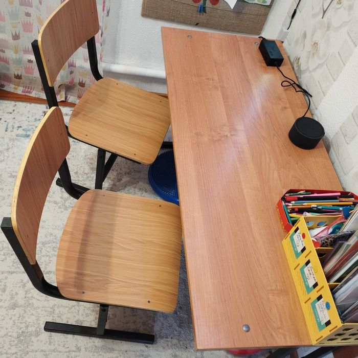 Школьная парта двухместная