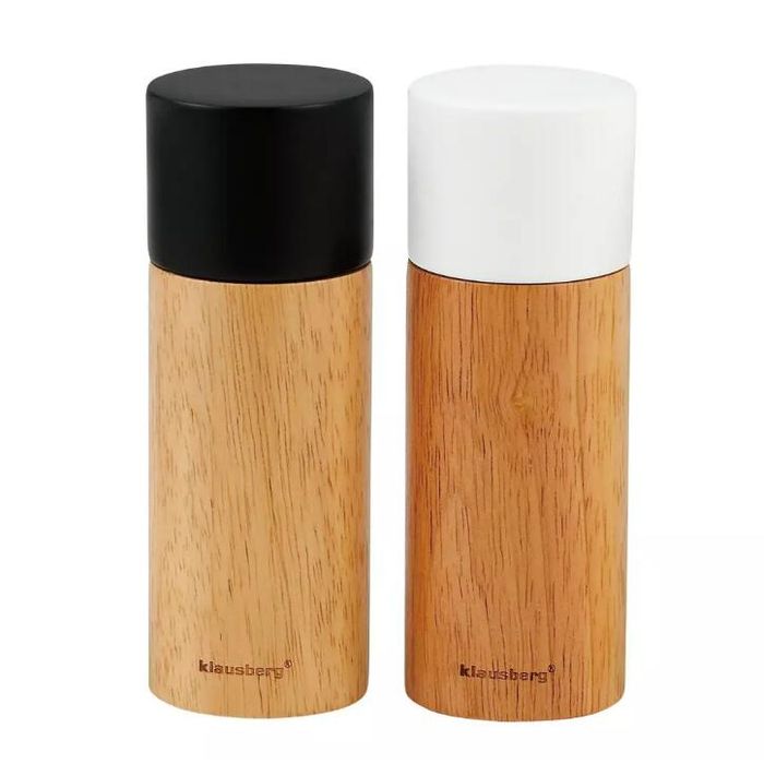 Set de 2 rasnite pentru sare, piper si alte condimente, din lemn
