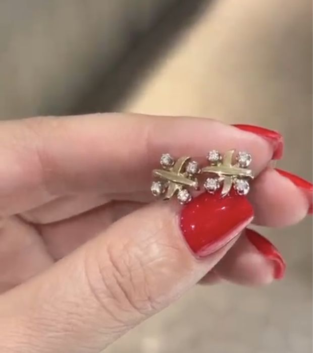 Бриллиантовый пусет