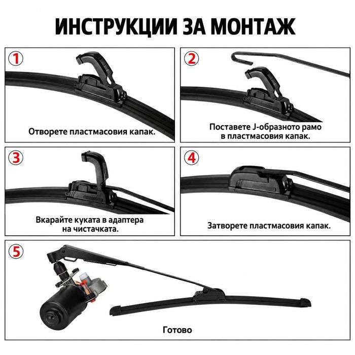 Чистачка за стъкло с моторче и казанче за УТВ/UTV Maverick X3 / Maverick R / RZR / Ranger