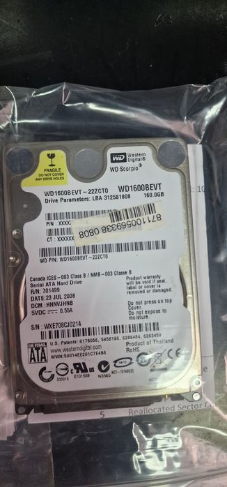 HDD Laptop 2.5" 500GB-750GB