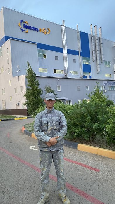 Покраска крыша стены и ангар