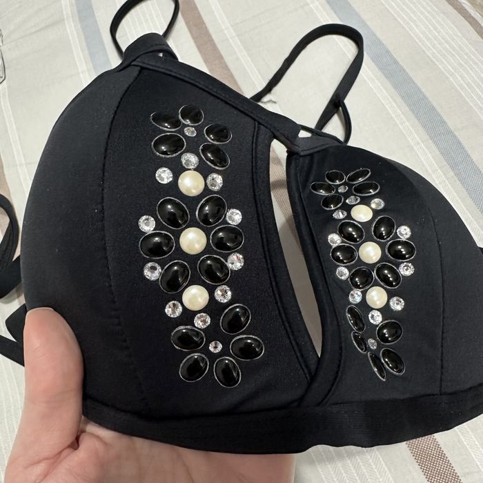 Купальник, чёрный, s-m