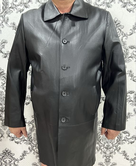 Продам кожанное пальто