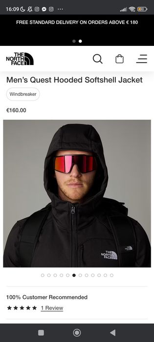 Зимно яке The North Face Quest Hood Softshell