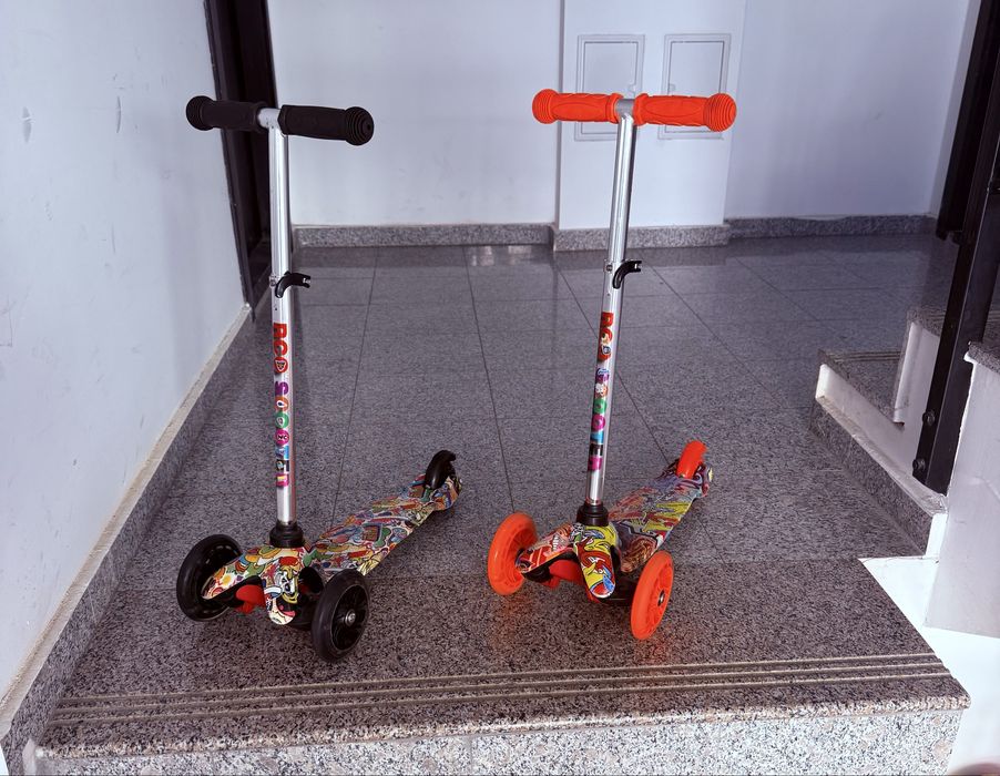 Trotineta copii cu Lumini foarte stabila cu 3 roti