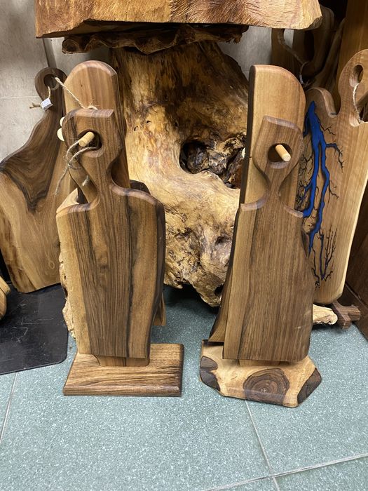 Орехов сет - 2 дъски+поставка