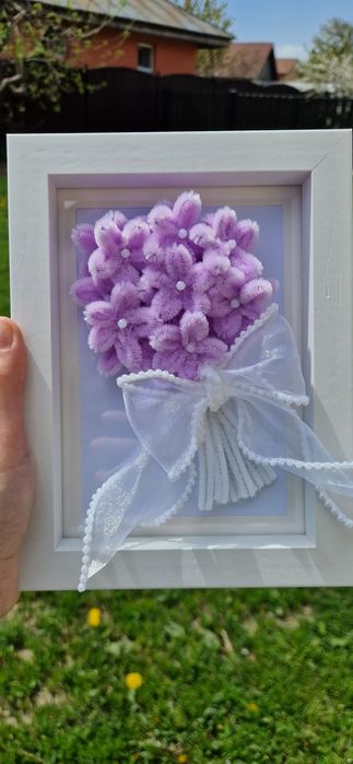 Tablou handmade sârmă plușată