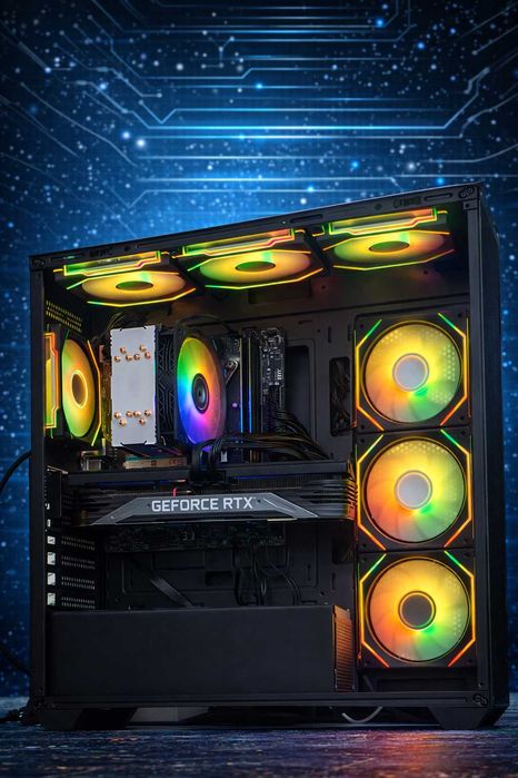 Игровой ПК 27" 240hz i5-14400 + RTX 5060 | 32GB DDR5 | 1TB РАССРОЧКА
