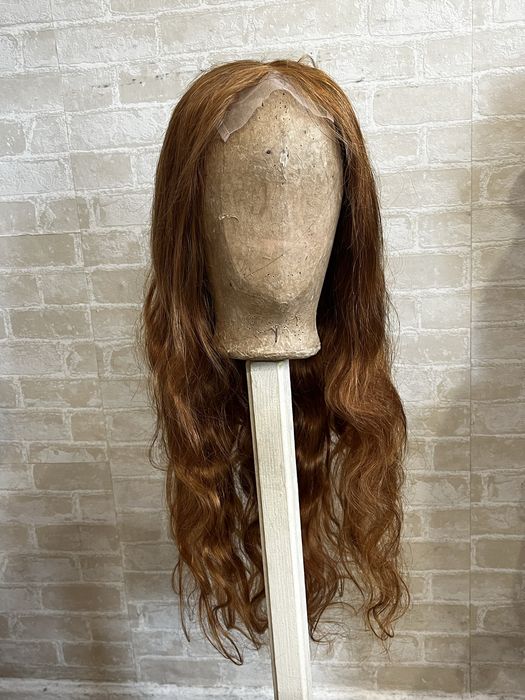 Рижава перука / червеникава перука от естествен косъм / човешки косъм