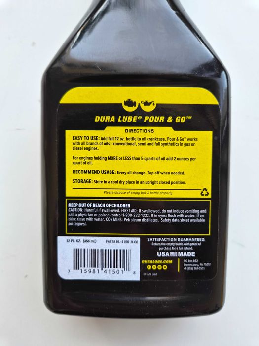 Dura Lube SR3 Pour & Go 356 ml – original SUA – aditiv motor