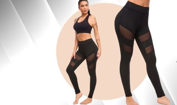 Дамски клин DiagonalStripes, черен М размер