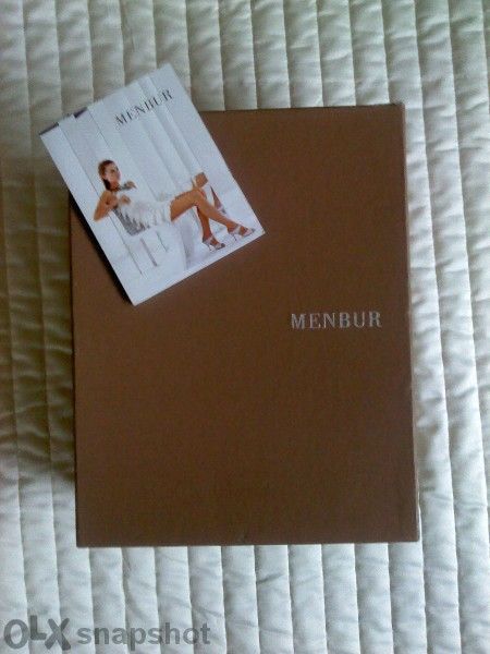 Нови Menbur сатен и естествена кожа черни 37