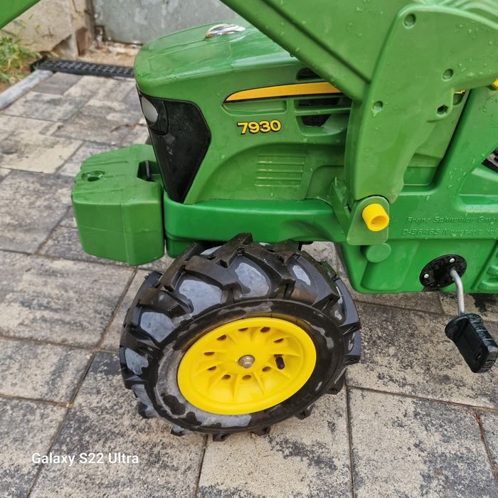 tractor pentru copii 3-10 ani John Deere 7930 Rolly Toys cu pedale si