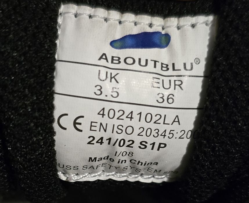 Adidasi de protectie AboutBlu marimea 36