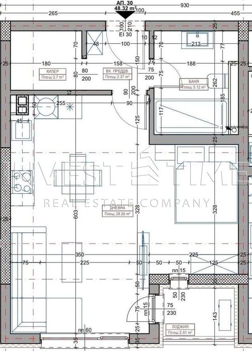 Продава се Едностаен апартамент в Варна, Владислав Варненчик - 58 кв.м за 1428 €/кв.м - Снимка #3
