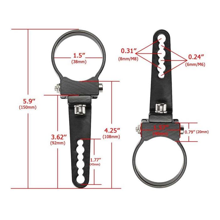 Suporti BULLBAR ATV 38mm Pentru Proiectoare / Led Bar 360 Grade