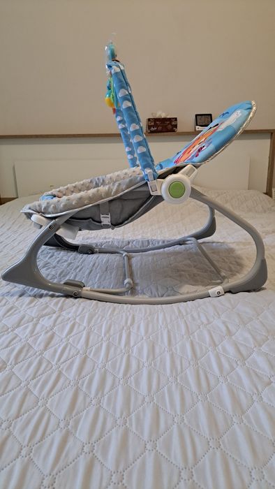 Бебешки шезлонг Chipolino Baby Spa – син, като нов.