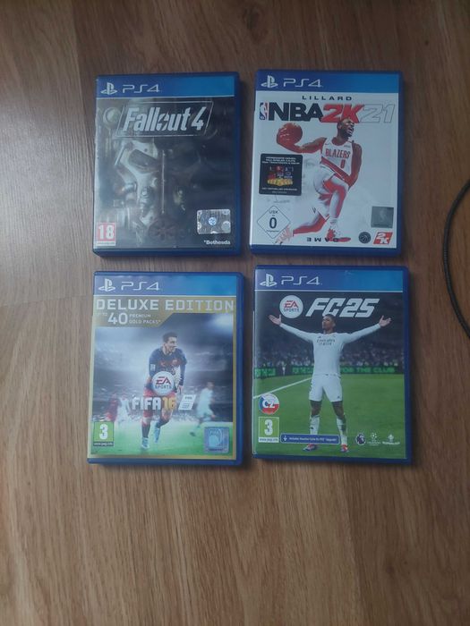 Vand fifa 16 cu fc 25 si cu fallout 4 si nba 2k 21