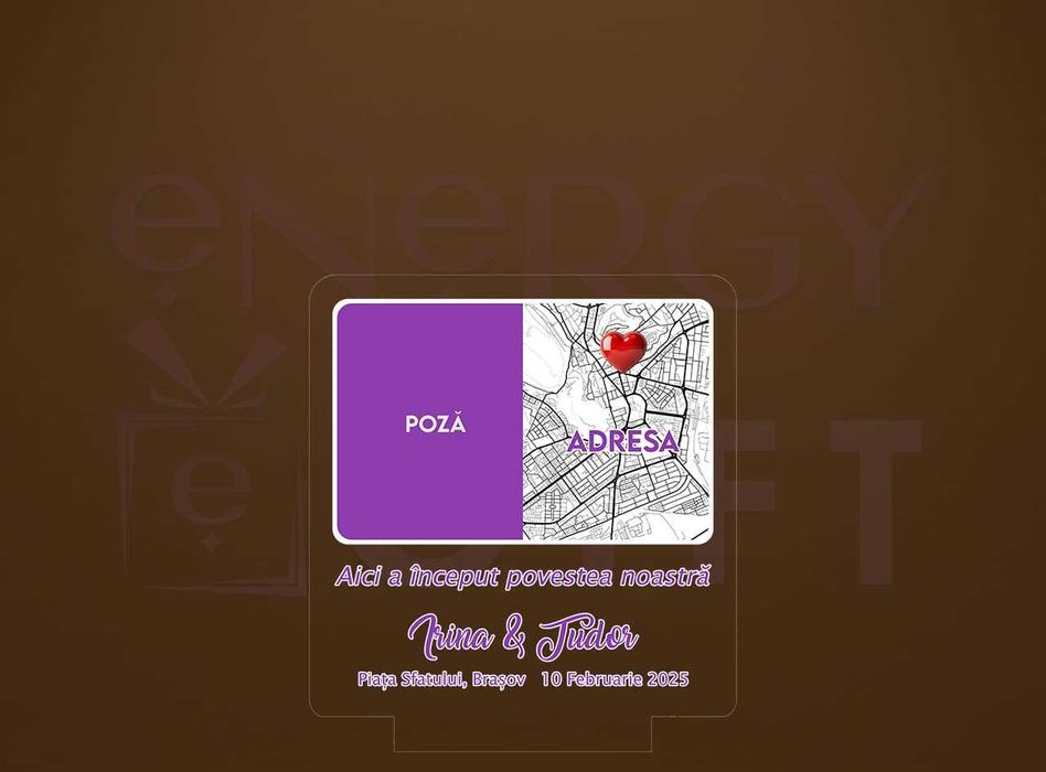 Lampa Led Personalizata – Aici a început