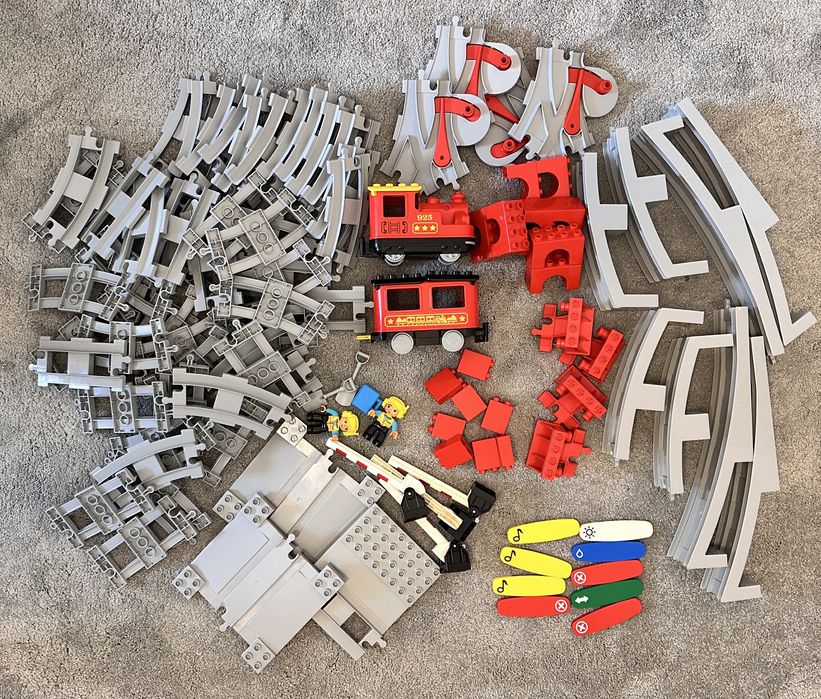 Lego duplo tren cu aburi 10874, sine si poduri