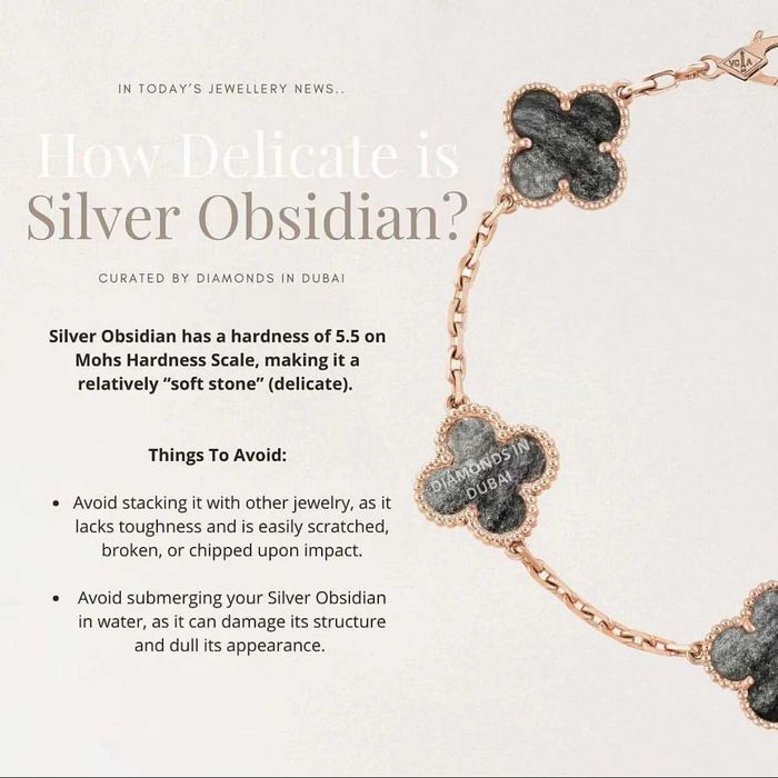 Van Cleef & Arpels VCA Rose Gold Obsidian 5 Vintage Alhambra Гривна