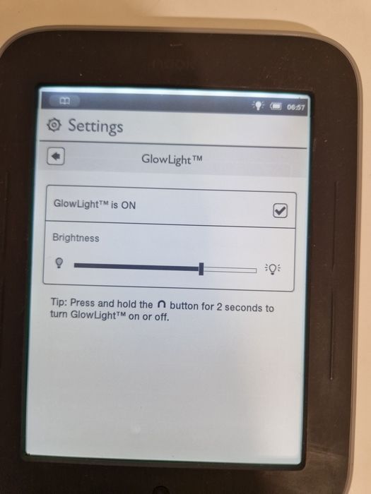 Book reader, nook glowlight