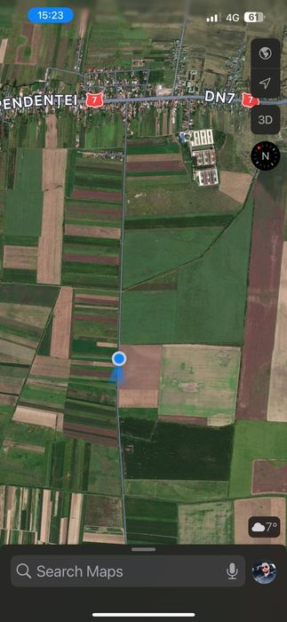 Proprietar! Teren 15500mp, deschidere 49,64m, Tartasesti