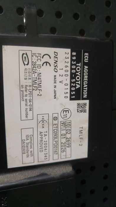 Modul inchidere centralizata toyota yaris p9 8930052051 2326000150