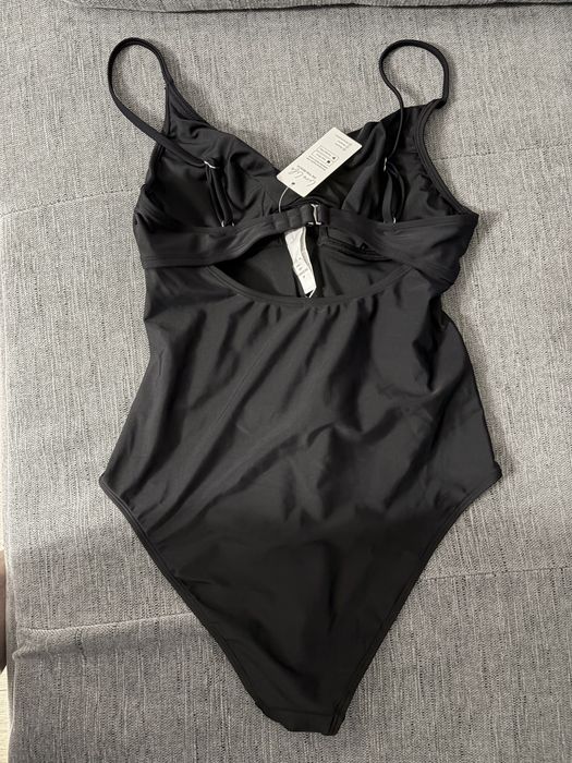 CUPSHE Costum de Baie Femei O Piesă Control Abdomen – Negru M