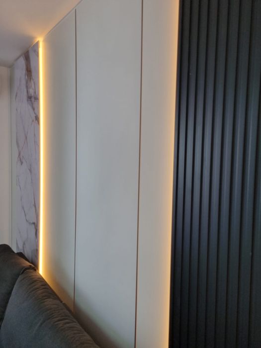 Mobila de living - LED  - MDF LUCIOS - la comandă