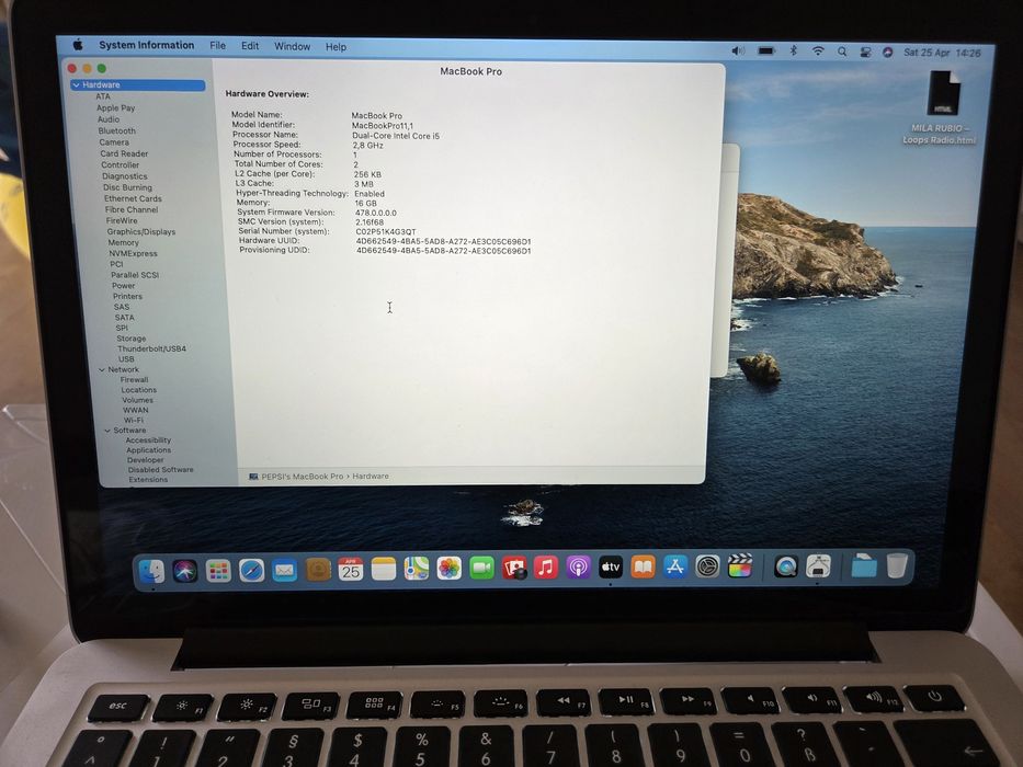 Vând MacBook Pro Retina Mid 2014