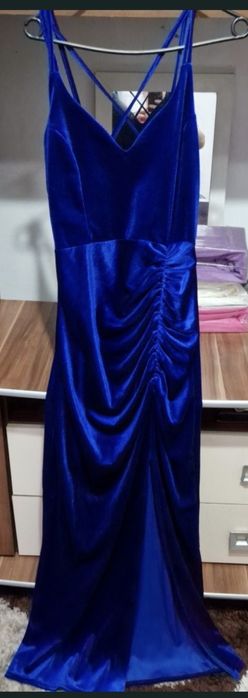 Rochie lunga de  catifea