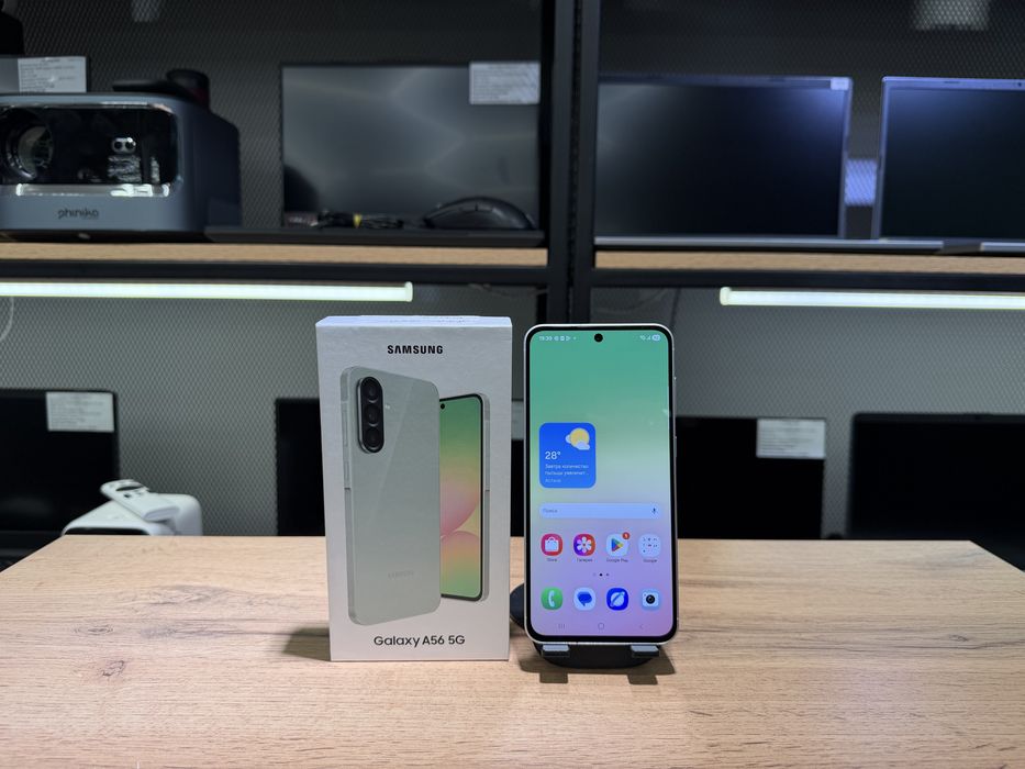 Samsung A56 5G, 8/256 GB, Awesome Olive, отличное состояние, 2137/А10
