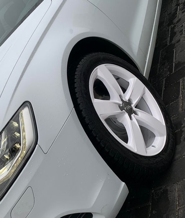 Vand 4 Jante audi r18 vopsite electrostatic albe