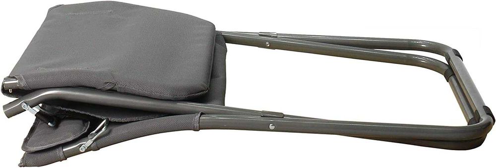 Scaun de plaja, camping, terasa cu spatar reglabil si pliabil, gri