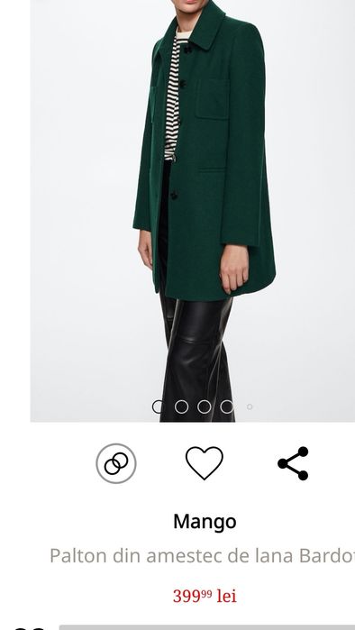 Palton Mango nou, marimea XS