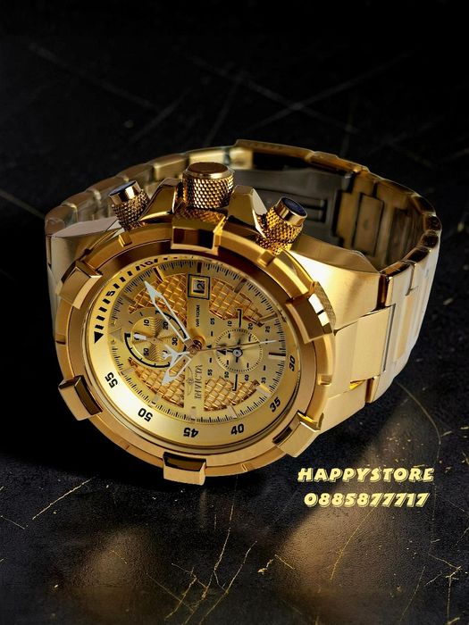 INVICTA Aviator JetFrame gold 51 mm, Инвикта нов мъжки часовник