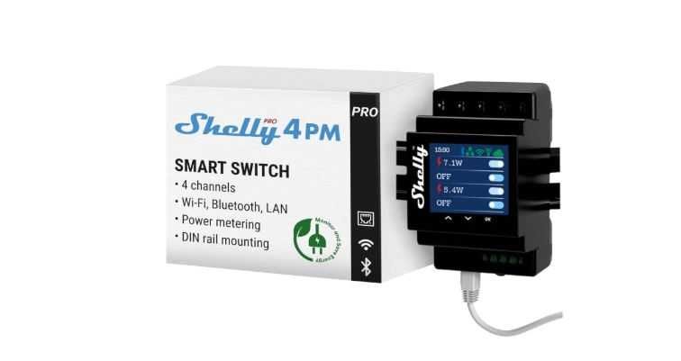 Modul releu Shelly Pro 4PM